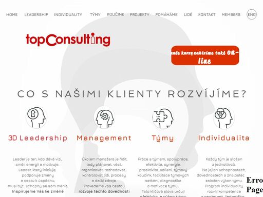 kvalitní kurzy od profesionálních lektorů firmy topconsulting pro leadership, management, komunikaci, koučování, vyjednávání, work-life balance i osobní rozvoj