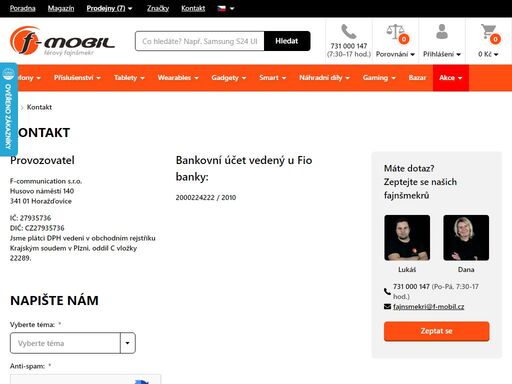 jsme féroví fajnšmekři, specialisté na mobilní telefony a příslušenství. každý den jsme tu pro své zákazníky v e-shopu i osobně na prodejnách.