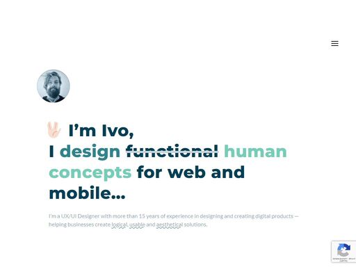 ux/ui designer with more than 10 years of experience in designing and creating digital products — helping businesses create logical, usable and aesthetical solutions.