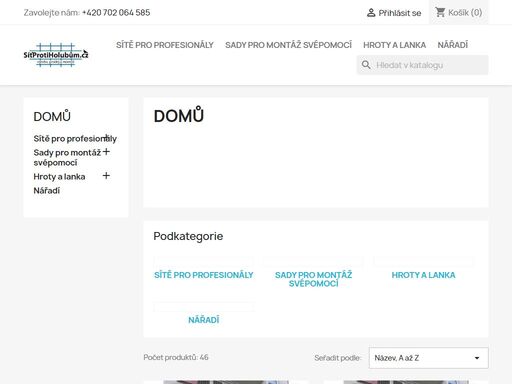 sítě proti holubům prodej