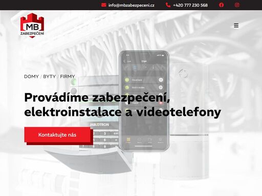 montáž a servis zabezpečení domů, bytů a firem. jako certifikovaný partner jablotronu nabízíme bezplatné zpracování nabídky a zajišťujeme záruční i pozáruční servis.
