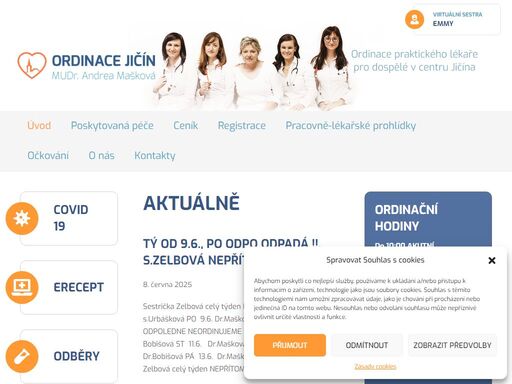 ordinace praktického lékaře pro dospělé v centru jičína. nabízíme komplexní lékařské služby, maximální flexibilitu a využívání moderních technologií.