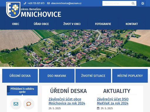 oficiální stránky obce mnichovice