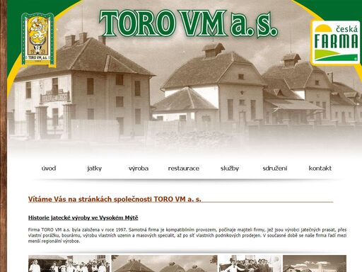 toro vm a.s. vysoké mýto se zabývá potravinářskou výrobou