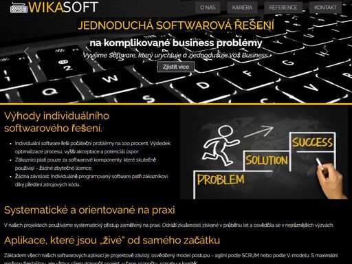 ve wikasoftu vyvíjíme individuální softwarová řešení. tam, kde balíčkový software končí, přichází pro zákazníka specifické řešení.