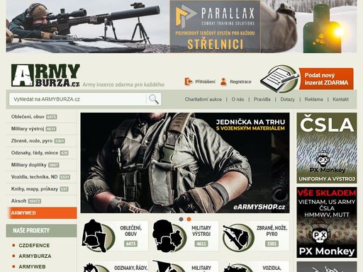 army shop, airsoft, armyburza - největší burza s militariemi v čr