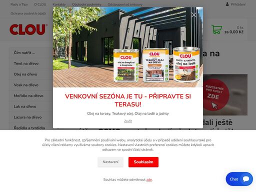 barvy na dřevo - laky, oleje, vosky, lazury, tmely a mořidla na dřevo clou a osmo v prémiové kvalitě - dlouhá životnost, zdravotní nezávadnost
