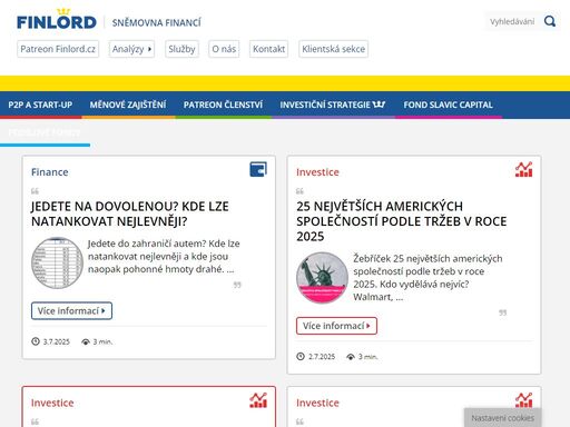 investiční portál specializovaný na burzovní i mimoburzovní investování, analýzy a finanční management.