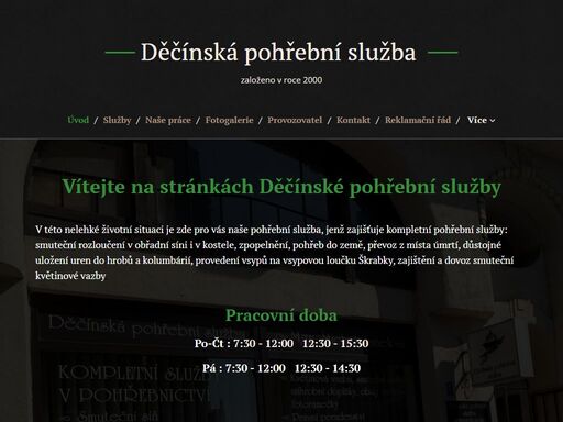 vítejte na stránkách děčínské pohřební služby