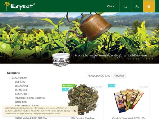 vyberte si opravdu kvalitní čaj z nejlepších čajových plantáží světa. v nabídce i doplňky pro čajové rituály. s výběrem vám rádi pomůžeme.