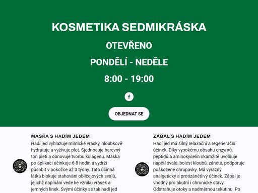 www.kosmetikasedmikraska.cz
