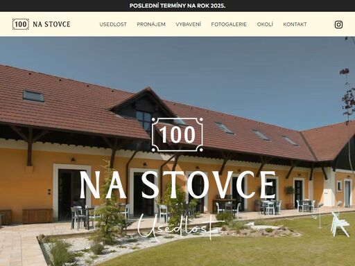 usedlost na stovce je ideálním místem pro středně velkou svatbu, oslavu nebo firemní akci v nádherné přírodě lednicko-valtického areálu.