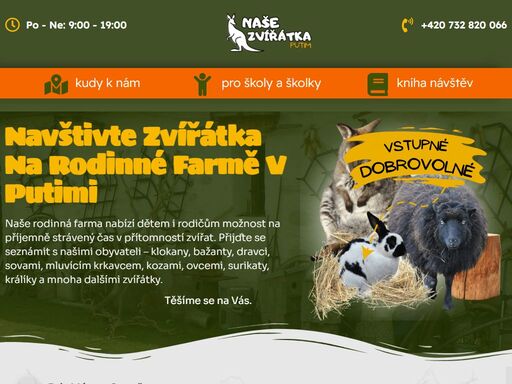 navštivte rodinnou farmu se zvířátky v putimi. dětské hřiště, kontakt se zvířaty a příjemná atmosféra venkova pro nezapomenutelné rodinné zážitky.