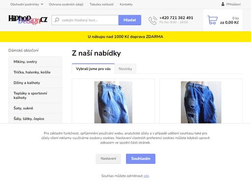 prodáváme dámské a pánské moderní oblečení. šaty, kalhoty, rifle, harémky, dámské kabelky, módní opasky, peněženky, extravagantní bižuterii a to vše za nejlevnější ceny.