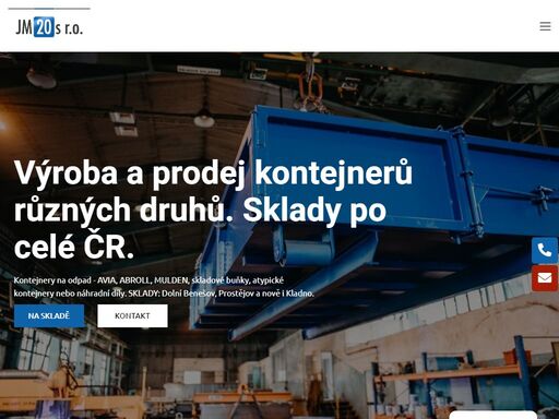 výroba a prodej kontejnerů na odpad - avia kontejnery na odpad, kontejnery typu abroll, mulden (vanové) kontejnery - kontejnery na míru