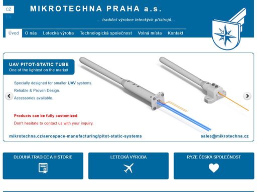 tradiční výrobce leteckých přístrojů a dalších komponent pro (nejen) letecký průmysl.