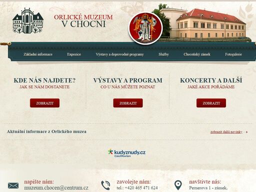 orlické muzeum v chocni pořádá vedle výstav, koncertů a přednášek i historický kroužek pro děti a další odbornou činnost či konzultace pro veřejnost.  - orlické muzeum choceň
