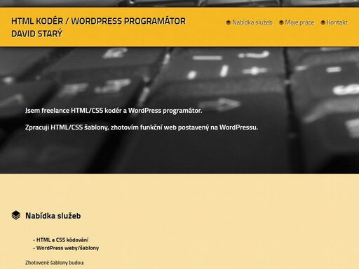 html kodér, wordpress programátor david starý