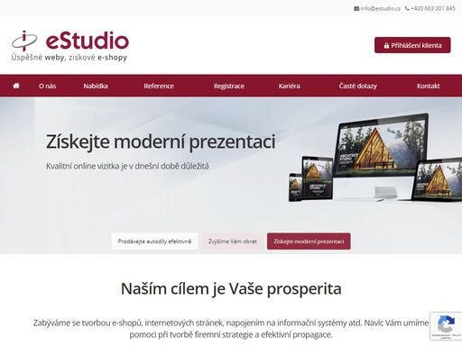 komplexní tvorba webových stránek od analýzy přes návrh, realizaci až po údržbu www a propagaci vašich internetových stránek či eshopu.