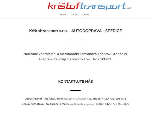 www.kristoftransport.cz