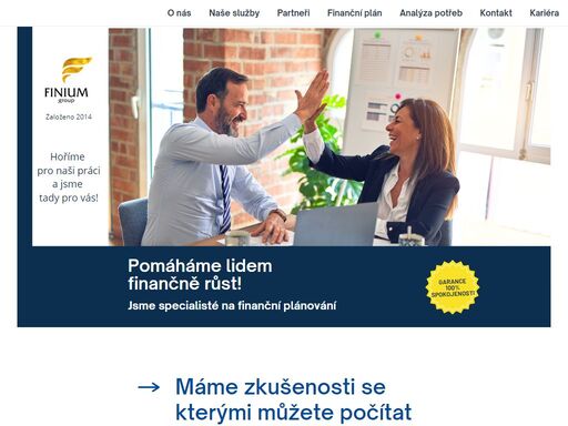 finium group nabízí komplexní finanční poradenství: růst, spoření, zajištění příjmů, majetku, penze a investic s osobním přístupem.
