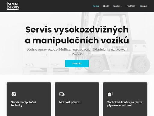 servis vysokozdvižných a manipulačních vozíků, včetně oprav vozidel multicar, nakladačů, nákladních a užitkových vozidel.
