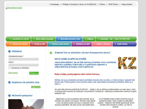 komplexní zdraví je poradenské centrum přes wellness - výživu, cvičení, módu a krásu