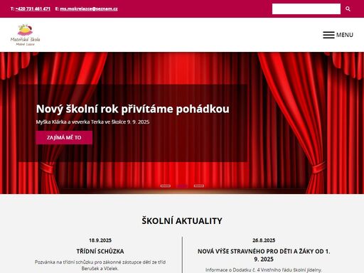 snažíme se být školkou, kde se děti spolu s rodiči cítí šťastně a spokojeně.