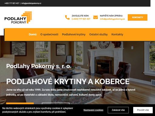 prodáváme a pokladáme všechny podlahové krytiny: koberce, pvc podlahy, vinylové podlahy, plovoucí podlahy, laminátové podlahy a mnoho dalšího.