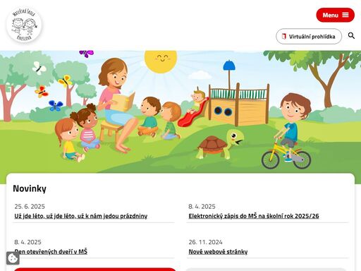 do mš v černovicích jsou zpravidla přijímány děti od tří let a jsou rozděleny do smíšených tříd. režim dne umožňuje dostatek volnosti, všestranné aktivity a pobyt venku.