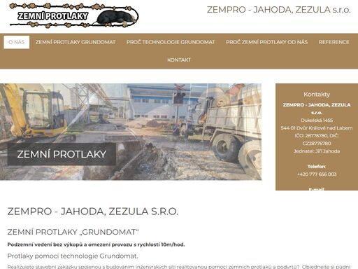 zemní raketa grundomat pro bezvýkopové zemní práce je využívána po celé evropě. technologie zemní protlaky grundomat se používá více než 40 let.