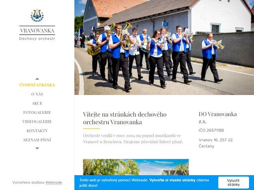 vítejte na stránkách dechového orchestru vranovanka