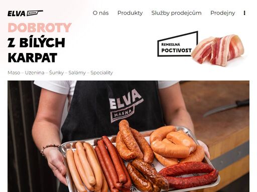 masna elva slavčín - výroba a prodej uzenin, zpracování masa 