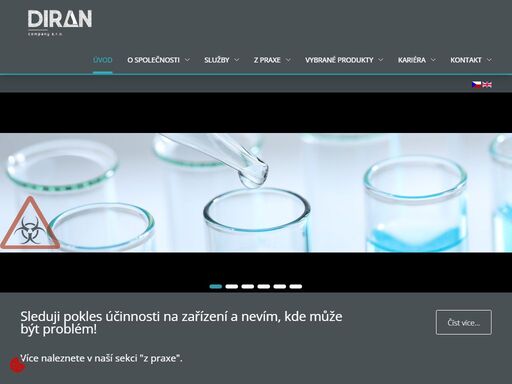 diran company s.r.o. - úprava vody pro energetické zařízení včetně kompletního návrhu, analýzy, dodávky a servisu. individuální přístup a řešení!