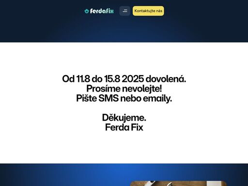 ferdafix – profesionální instalatér v plzni a okolí. opravy vody a topení, výměna baterií, montáž wc a umyvadel, čištění odpadů i zednické práce. rychle, spolehlivě, za férovou cenu.