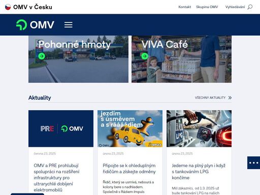 společnost omv vstoupila na český trh v roce 1991. v současné době provozuje již 140 čerpacích stanic
