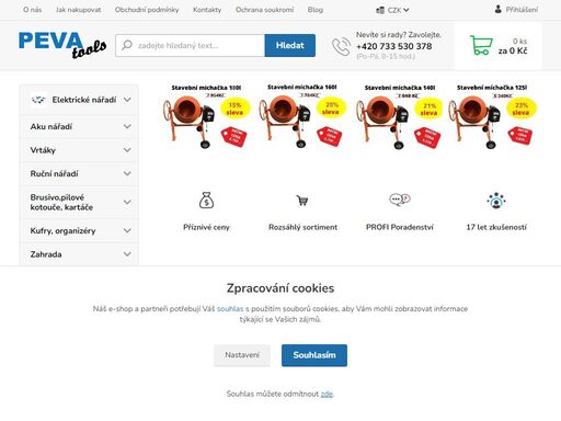 přední dodavatel elektrického nářadí, nástrojů,strojů, stavební a zahradní techniky, vybavení dílen. nářadí pro profesionály a hobby nářadí. 