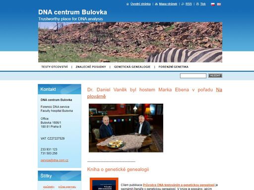 nacházíte se na oficiální webových stránkách dna centra bulovka. provádíme testování dna za účelem stanovení příbuzenského vztahu (otcovství), genetické genealogie, archeogenetiky. výstupem jsou výsledkové zprávy nebo znalecké posudky. konzultace k případu zdarma.