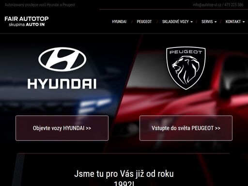 autorizovaný prodej a servis vozů hyundai a peugeot v ústí nad labem.