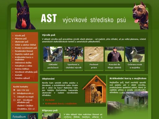 psí škola chvaletice, pardubice, hradec králové . doplňkové služby jako je odchyt, ubytování, prodej a poradenská činnost pro psy.