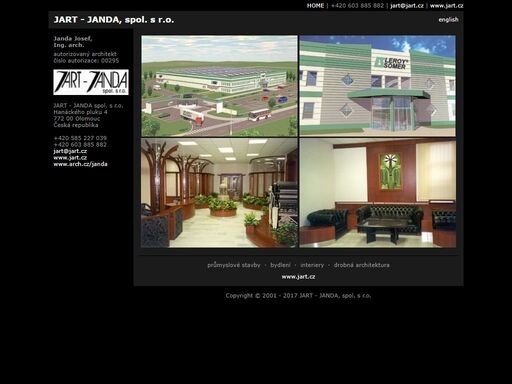 jart - janda, spol. s r.o., janda josef, ing. arch.