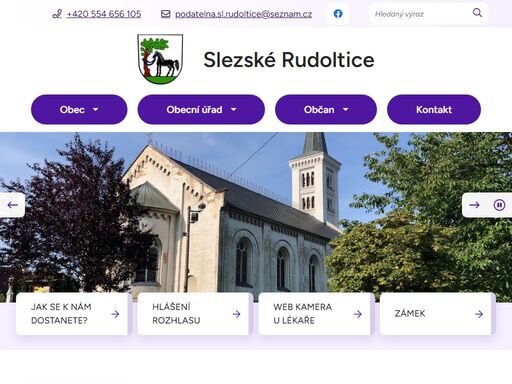 oficiální stránky obce slezské rudoltice