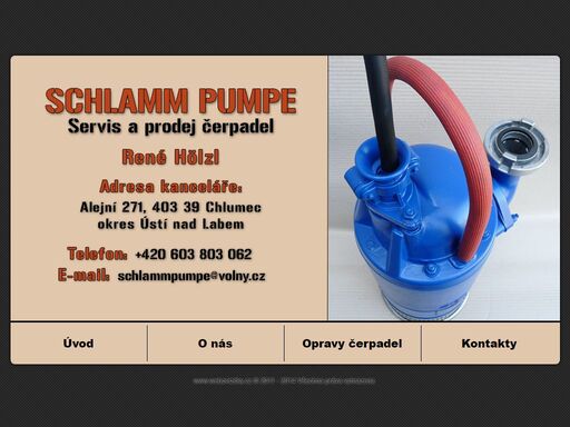 servis, prodej, opravy čerpadel - schlamm pumpe, rené hölzl provádí opravy, záruční i pozáruční servis čerpací techniky v regionu ústí nad labem. převíjíme a opravujeme elektromotory všech typů, provádíme výměny ložisek. dále provádíme opravy převodových skříní, včetně revize.