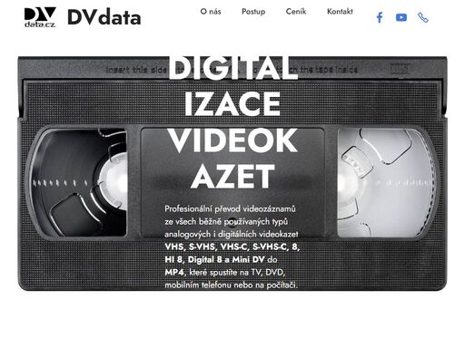 profesionální převod videozáznamů ze všech běžně používaných typů analogových i digitálních videokazet vhs, s-vhs, vhs-c, s-vhs-c, 8, hi 8, digital 8 a mini dv do mp4