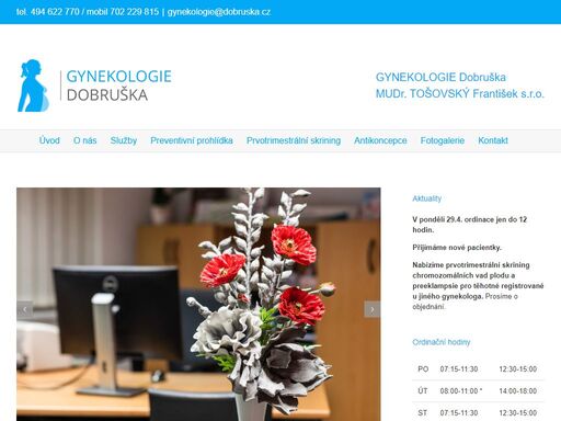 www.gynekologiedobruska.cz