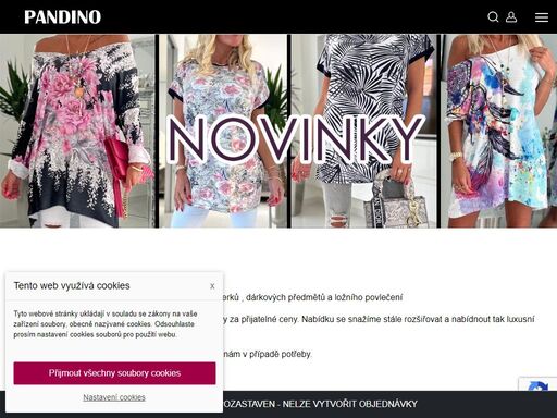 online prodej dámského oblečení za příznivé ceny.