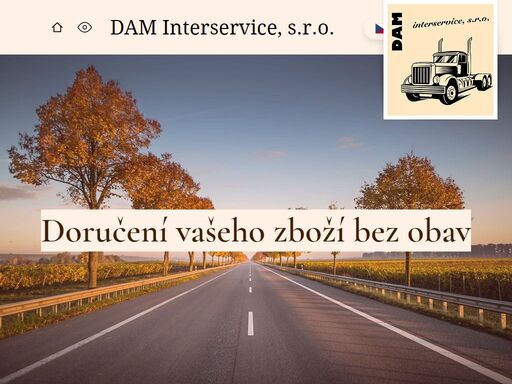 vnitrostátní a mezinárodní doprava. aktualizace přepravních služeb, zákaznická podpora, kontakty • dam interservice, s.r.o.