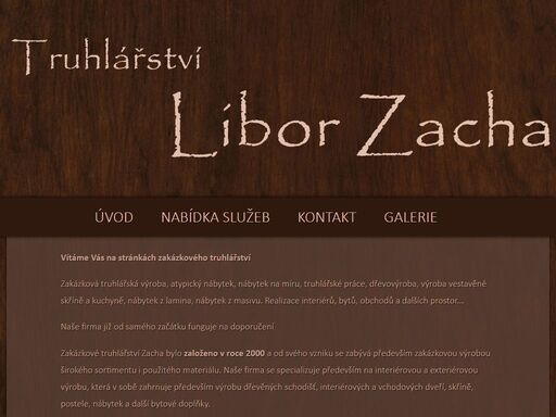 www.truhlarstvi-zacha.cz