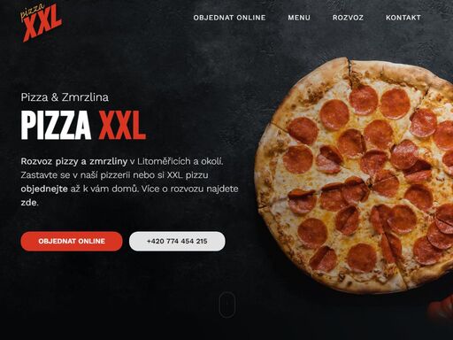 pizza xxl zajišťuje rozvoz jídel. rozvoz jídla si můžete objednat dvěma způsoby, jednoduše online a nebo po telefonu.