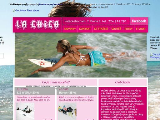 official pages of la chica shop prague